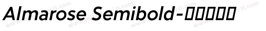 Almarose Semibold字体转换